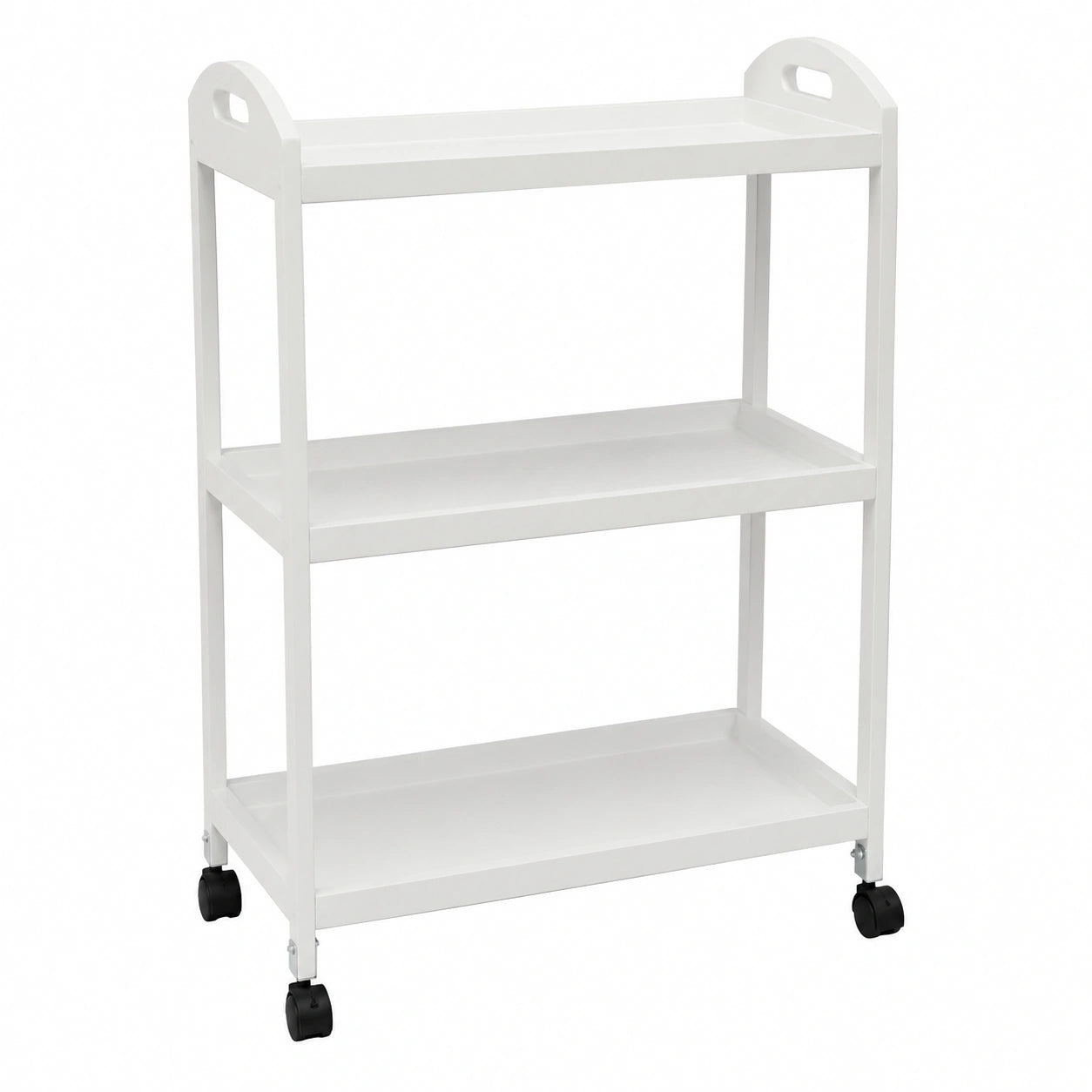 Carro de Servicio Con Ruedas Blanco 60x33x85cm