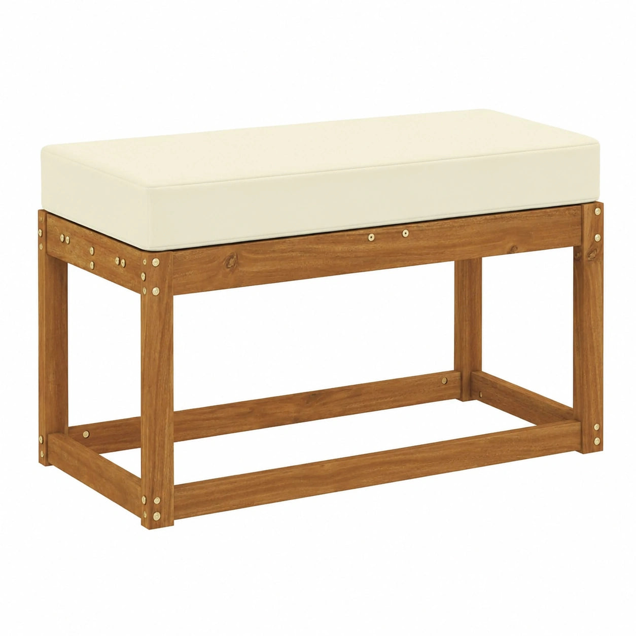 Banco de Jardín Modular con Cojín 79x43x37 cm, Exterior Moderno, Confort para Terraza