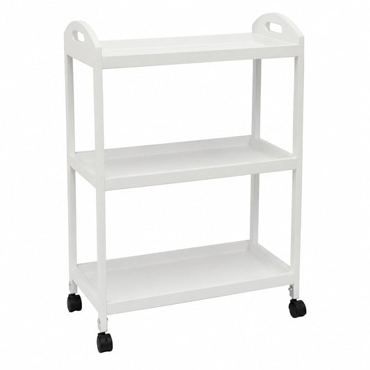 Carro de Servicio Con Ruedas Blanco 60x33x85cm