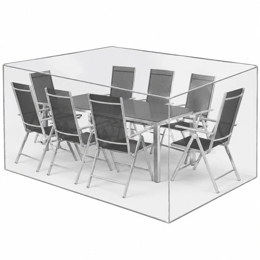 Funda Impermeable para Muebles de Jardín, Protección Exterior Anti-UV y a Prueba de Viento, 250x210x90 cm